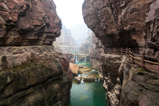 河南焦作云台山红石峡风光