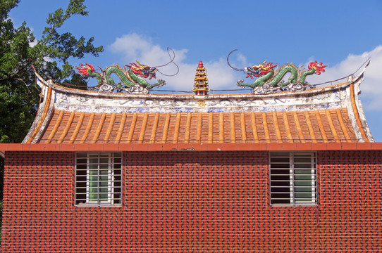 闽南传统建筑屋顶墙壁