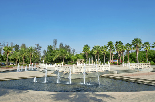 广场园林喷水池