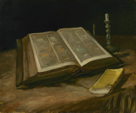 文森特·威廉·梵高打开的圣经