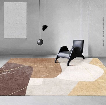 地毯地垫北欧抽象手绘设计