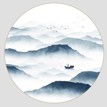 新中式山水画