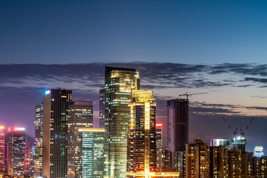 深圳高楼大厦夜景