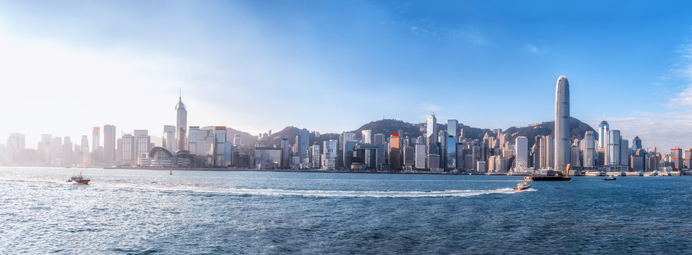 香港建筑景观天际线全景