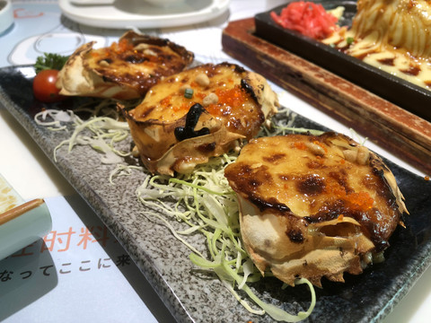 日本料理蟹壳烧