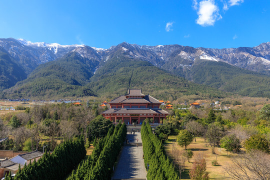 云南大理崇圣寺雨铜观音殿