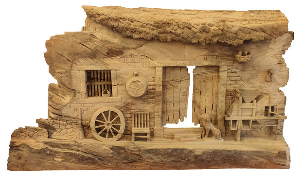 木雕房屋