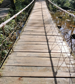 张家界森林公园金鞭溪浪桥