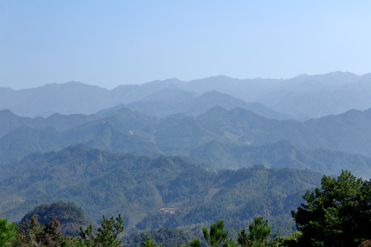 水墨山景