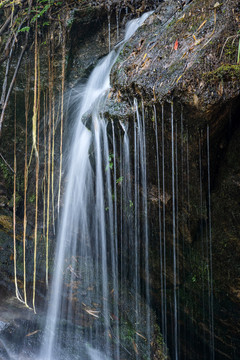 溪流瀑布1青山绿水1绿色生态