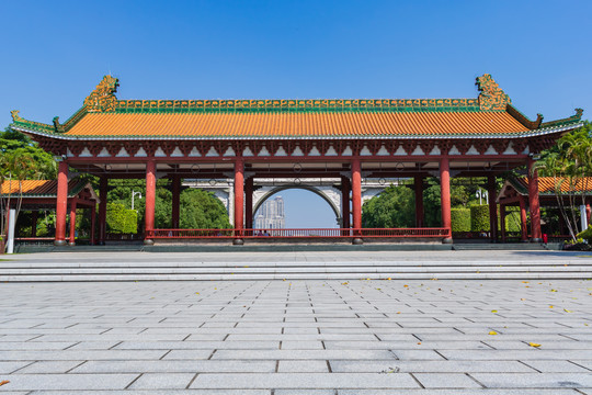 顺德顺峰山公园仿古建筑