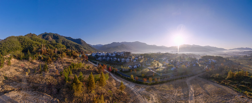 山乡原野风光全景大图