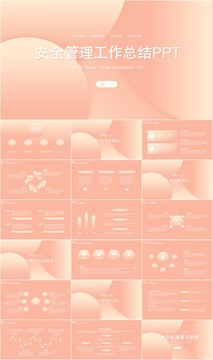 安全管理工作总结汇报PPT模板