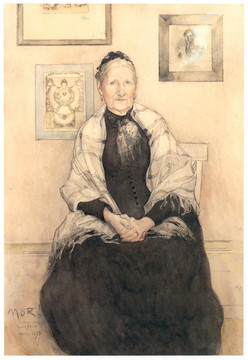 卡尔.拉尔森画家母亲的肖像