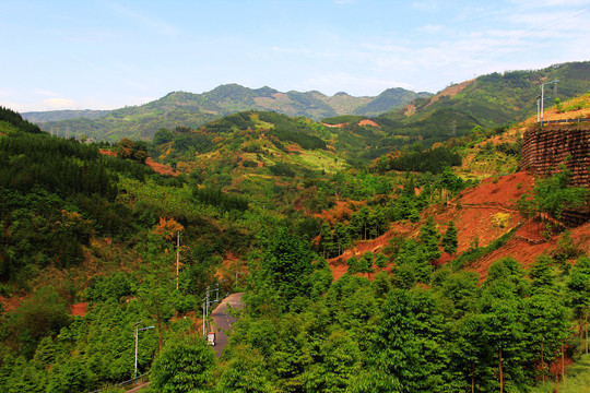 山峦起伏