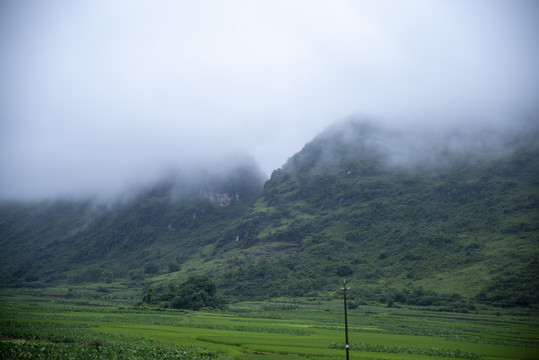 阴天雨天自然风光