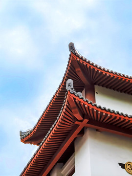 房檐蓝天