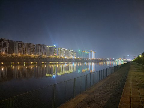 张家界澧水河夜景