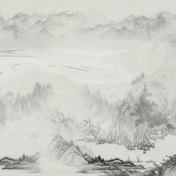 山水素材画