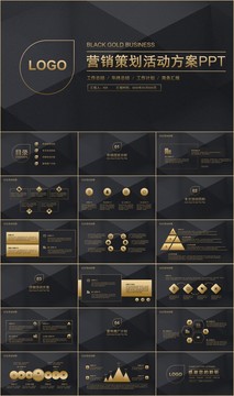 黑金商务营销策划活动方案PPT