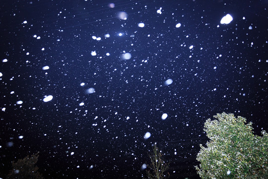 下雪的夜晚