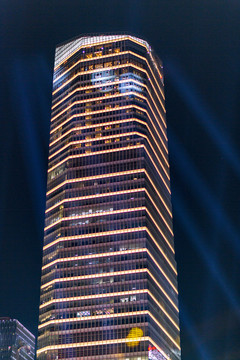 陆家嘴建筑夜景