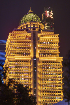 陆家嘴建筑夜景