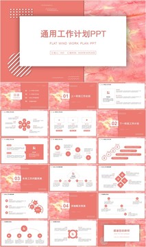 简约风工作计划汇报通用PPT