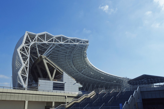 体育场馆建筑一角