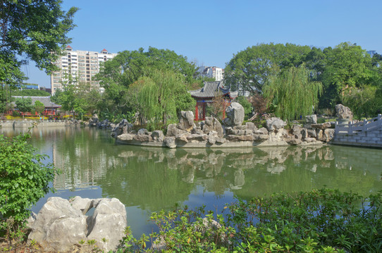 中式庭园实景风光
