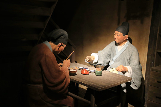 宋代写字手艺人雕像
