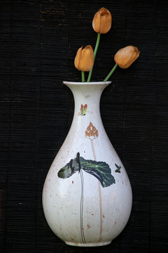 壁瓶插花工艺