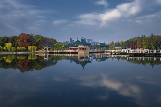 中国湖北武汉东湖碧潭观鱼风景区