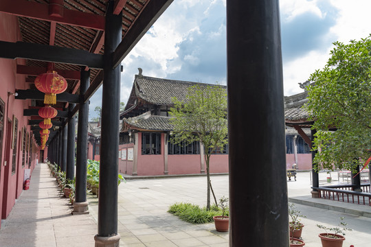 洛带古镇千年古寺燃灯寺