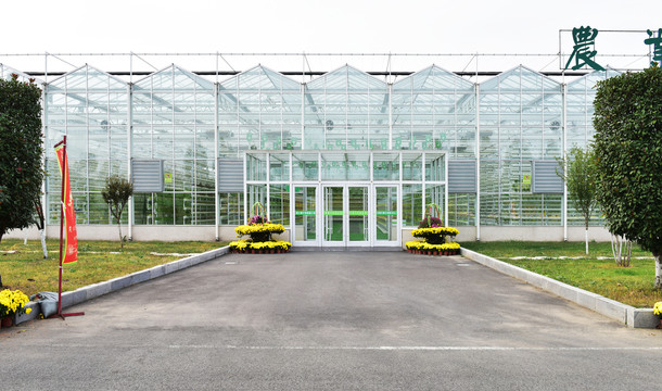 玻璃钢结构蔬菜大棚