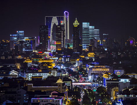 苏州园区中心夜景