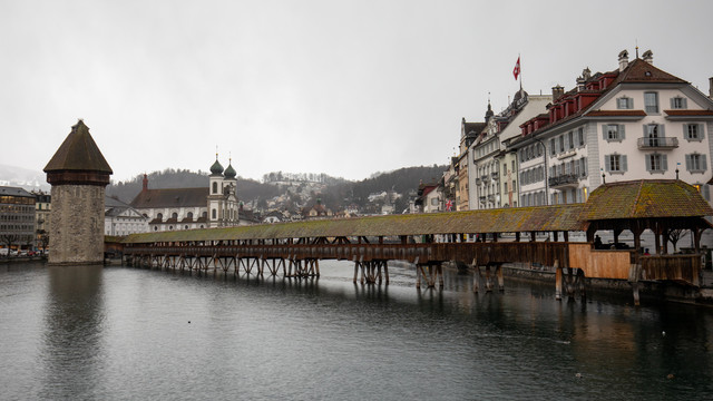瑞士古老木桥