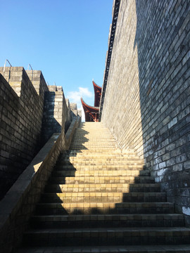 古城楼梯