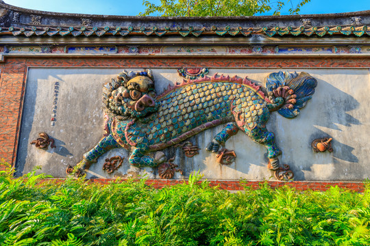 泉州开元寺壁画麒麟墙