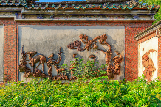 泉州开元寺壁画麒麟墙