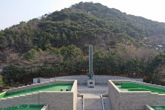 韩国仁川登陆纪念馆纪念碑