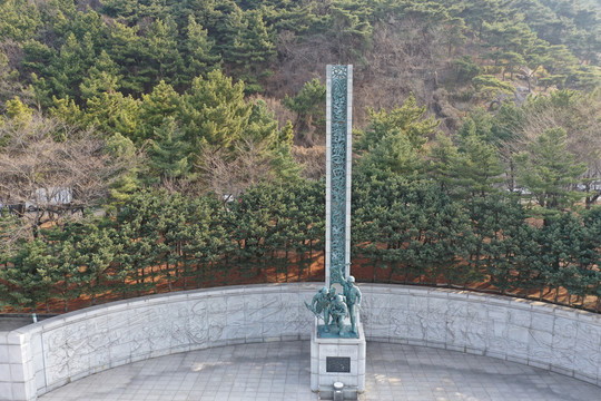 韩国仁川登陆纪念馆纪念碑