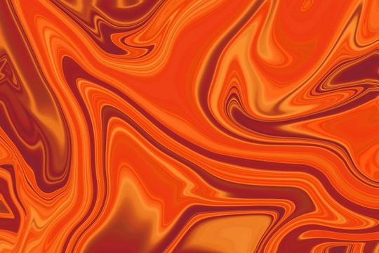 橙色色带彩带火焰线条曲线纹理
