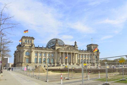 德国柏林的历史建筑国会大厦