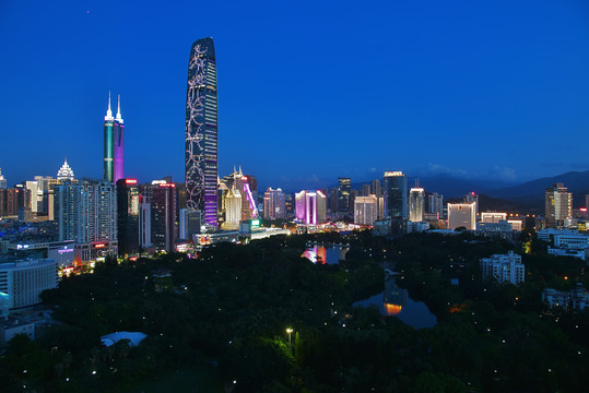 深圳城市风光夜景