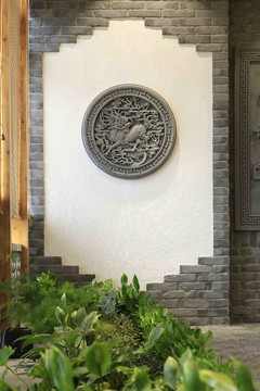唐语新中式别墅砖雕室内装修实景