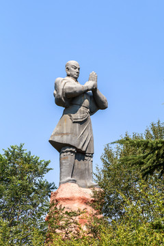 少林寺武僧塑像