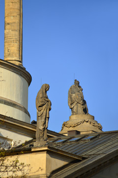 御林广场德国大教堂雕塑艺术
