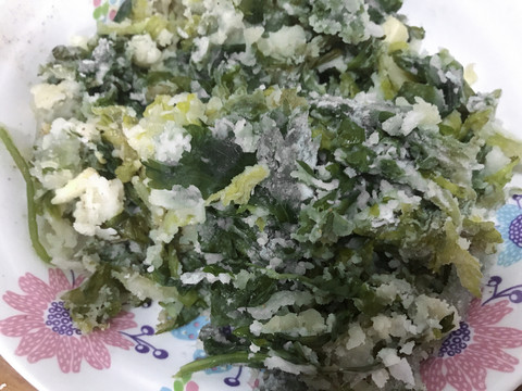蒸芹菜叶