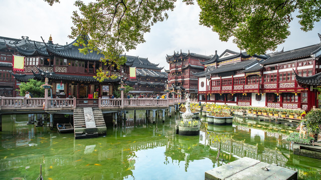 上海城隍庙古建筑景观